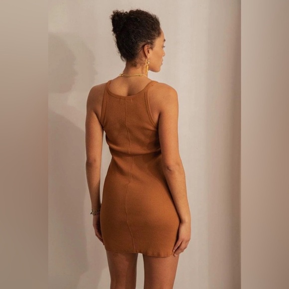 NWT Ragdoll LA BLACK Cotton Ribbed Tank Dress Size M - Picture 3 of 8